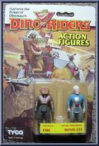 Fire / Mind-Zei from Dino-Riders - Series 1 manufactured by Tyco [Front]