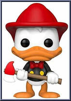 Donald Duck (Firefighter) from Disney - Disney Universe Pop! manufactured by Funko [Loose]