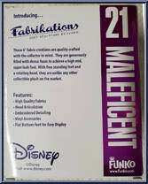 Maleficent from Disney - Fabrikations manufactured by Funko [Back]