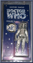 Cyberman from Doctor Who - 1996 - Blue Skinny Cards manufactured by Dapol [Front]