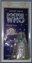 Dalek (Transmat) from Doctor Who - 1996 - Blue Skinny Cards manufactured by Dapol [Front]