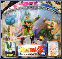 Cell / Tien from Dragon Ball - 10th Anniversary - 2-Packs manufactured by Jakks Pacific [Front]