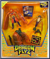Dark Z'Neth (with Boltz and Gremwing) from Dragon Flyz - Figures with Launchers manufactured by Galoob [Front]