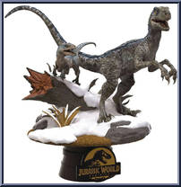 Blue & Beta 6 (Dominion) from D-Stage - Jurassic Park manufactured by Beast Kingdom [Loose]