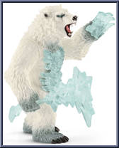 Blizzard Bear (with Weapon) from Eldrador - Creatures manufactured by Schleich [Loose]