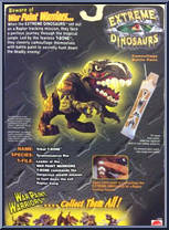 T-Bone from Extreme Dinosaurs - War Paint manufactured by Mattel [Back]