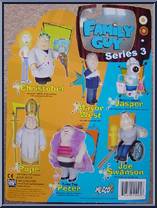 Peter (Tube Top) from Family Guy - Series 3 manufactured by Mezco [Back]