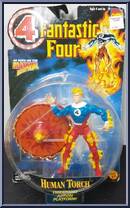 Human Torch (Johnny Storm) from Fantastic Four - Series 4 manufactured by Toy Biz [Front]