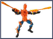 Human Torch (Fire Blast) from Fantastic Four - Movie - Series 5 manufactured by Toy Biz [Loose]