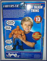 Thing from Fantastic Four - Movie - Electronic Tuff Talkin' manufactured by Toy Biz [Back]
