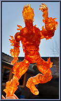 Human Torch (Flame-On) from Fantastic Four - Movie - Series 1 manufactured by Toy Biz [Loose]