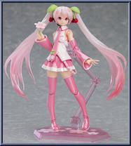 Sakura Miku from Figma - Vocaloid manufactured by Max Factory [Loose]