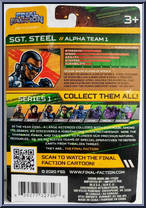 Steel (Sergeant) from Final Faction - Alpha Team 1 manufactured by Greenbrier [Back]