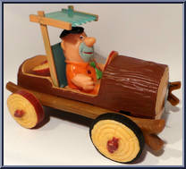 Friction Drive Flintstone Log Car Action Figure