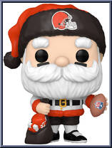 Browns Santa from Football - Holiday Pop! manufactured by Funko [Loose]