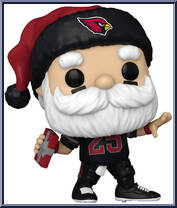 Cardinals Santa (Throwing) from Football - Holiday Pop! manufactured by Funko [Loose]