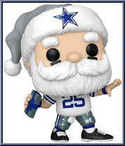 Cowboys Santa (Throwing) from Football - Holiday Pop! manufactured by Funko [Loose]