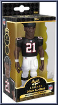 Deion Sanders (Black Jersey) (Falcons) from Football - Vinyl Gold - 5" Scale manufactured by Funko [Front]