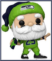 Seahawks Santa (Throwing) from Football - Holiday Pop! manufactured by Funko [Loose]