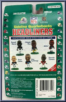 Drew Bledsoe from Football Headliners - Sideline Quarterbacks manufactured by Corinthian [Back]