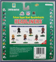 Future Super Bowl Quarterbacks from Football Headliners - 1998 Season manufactured by Corinthian [Back]