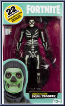 Green Glow Skull Trooper from Fortnite - Basic Series manufactured by McFarlane [Front]