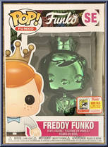Freddy Funko (Green Chrome) from Funko - Pop! Vinyl Figures manufactured by Funko [Front]