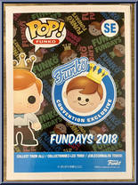 Freddy Funko (Hot Pink Chrome) from Funko - Pop! Vinyl Figures manufactured by Funko [Back]