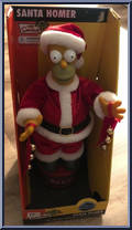Santa Homer (Talking and Singing) from Gemmy - Simpsons manufactured by Gemmy [Front]