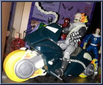 Ghost Rider's Ghost Fire Cycle from Ghost Rider - Spirits of Vengeance Cycles & Riders manufactured by Toy Biz [Loose]