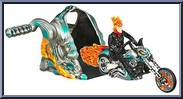 Ghost Rider (Turbo Scream Flame Cycle) from Ghost Rider - Movie - Deluxe Figures manufactured by Hasbro [Loose]