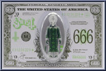 Papa Emeritus III (Mummy Dust) from Ghost (Rock Band) - ReAction Figures manufactured by Super7 [Front]