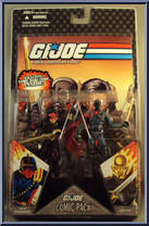 Destro (Black Helmet) / Iron Grenadier from G.I. Joe - 25th Anniversary - Comic 2-Packs - Wave  5 manufactured by Hasbro [Front]