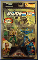 Duke / Cobra Commander from G.I. Joe - 25th Anniversary - Comic 2-Packs - Wave  1 manufactured by Hasbro [Front]