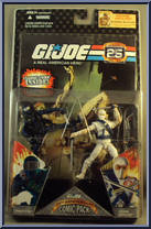 Snake Eyes / Storm Shadow from G.I. Joe - 25th Anniversary - Comic 2-Packs - Wave  1 manufactured by Hasbro [Front]