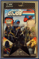 Tripwire / Cobra Commander (with Cape) from G.I. Joe - 25th Anniversary - Comic 2-Packs - Wave  5 manufactured by Hasbro [Front]