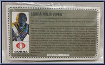 Ninja Viper (Mail Order) from G.I. Joe - Classic Collection - Series 11 manufactured by Hasbro [Back]
