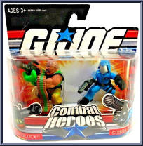 Roadblock / Cobra Commander from G.I. Joe - Combat Heroes - Wave 1 manufactured by Hasbro [Front]