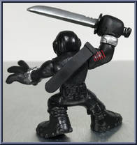 Snake Eyes (Silver Sword) from G.I. Joe - Combat Heroes - Basic Series manufactured by Hasbro [Loose]