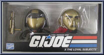 Iron Grenadiers Destro / Gold Cobra Commander from G.I. Joe (Loyal Subjects) - 2-Packs manufactured by Hasbro [Front]