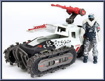 Ice Cutter (with Snow Serpent Officer) from G.I. Joe - Pursuit of Cobra - Vehicles manufactured by Hasbro [Loose]