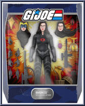 Baroness (Black Suit) from G.I. Joe - Ultimates manufactured by Super7 [Front]