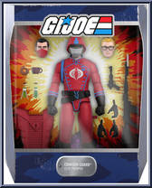 Cobra Crimson Guard (Cartoon) from G.I. Joe - Ultimates manufactured by Super7 [Front]