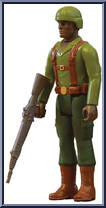 G.I. Joe Trooper (Solid Green Uniform) from G.I. Joe - ReAction Figures manufactured by Super7 [Loose]