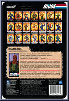 Roadblock from G.I. Joe - ReAction Figures manufactured by Super7 [Back]