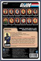 Snake Eyes (Cartoon) from G.I. Joe - ReAction + manufactured by Super7 [Back]
