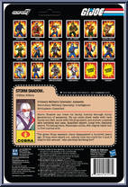 Storm Shadow from G.I. Joe - ReAction Figures manufactured by Super7 [Back]