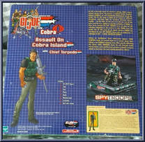 Assault on Cobra Island (with Chief Torpedo) from G.I. Joe vs. Cobra - Spy Troops - 12" Scale manufactured by Hasbro [Back]