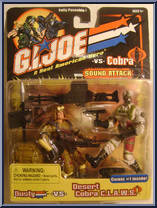 Dusty vs. Desert Cobra C.L.A.W.S. from G.I. Joe vs. Cobra - Basic Series manufactured by Hasbro [Front]