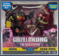Kong vs Skar King from Godzilla x Kong: The New Empire - Dioramas manufactured by Playmates [Front]